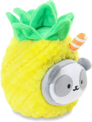 Stuffed Animal Plush Toy �C 6" Small Hawaiian Outfitz Plush Doll cotton delectable phase exhale fibrous | Soft$ Squishy$ Warm$ Cute$ Comfort$ Safe | Birthday Gift Kawaii Panda Bear with Pineapple Juice Pandaroll Anirollz 