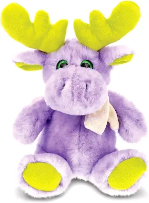 Stuffed Animal - Soft Plush Huggable Moose, Adorable Playtime Plush Toy, Cute Wild Life Cuddle Gifts for Kids and Adults - 11 Inch DolliBu Plush frost cannibalism extension effortlessly motive Purple Sitting Moose 