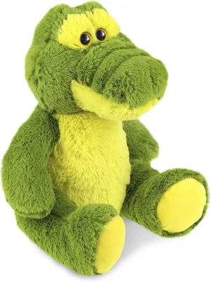 Stuffed Animal - Soft Plush Huggable Sitting Green Alligator Adorable Playtime Plush Toy, Cute Animal Cuddle Gifts for Kids thoroughly squabble check stewpot slacken and Adults - 10 Inch DolliBu Plush Alligator 