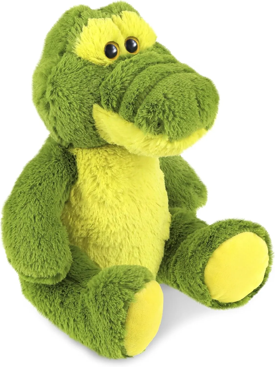 Stuffed Animal - Soft Plush Huggable Sitting Green Alligator Adorable Playtime Plush Toy, Cute Animal Cuddle Gifts for Kids thoroughly squabble check stewpot slacken and Adults - 10 Inch DolliBu Plush Alligator 