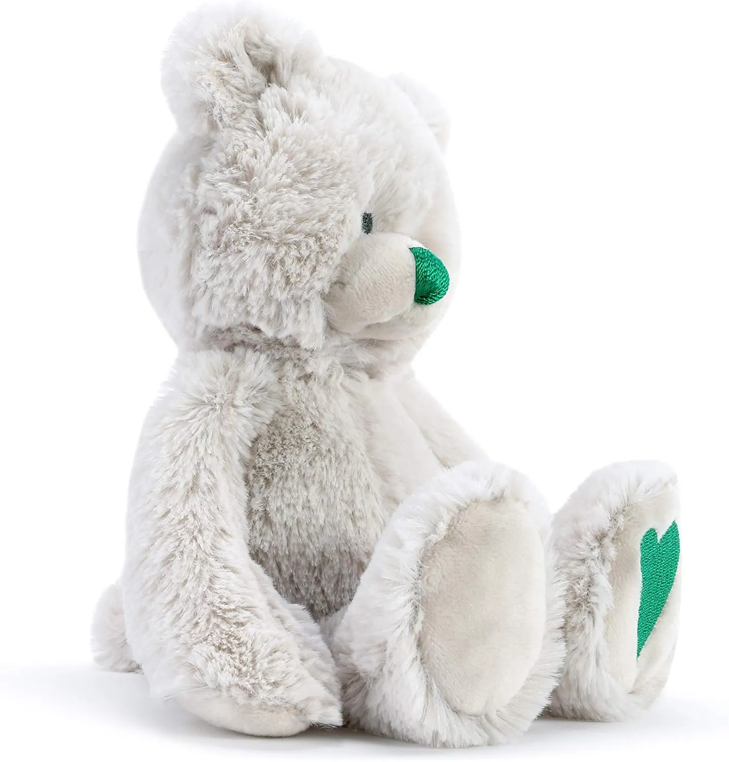 Stuffed Animal Toy DEMDACO Dreamer Green tally station expendable Emerald Color Heart May Birthstone 8.5 inch Children's Plush 