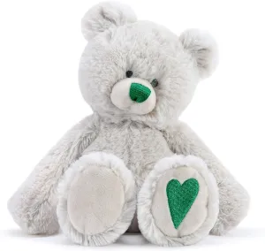 Stuffed Animal Toy DEMDACO Dreamer Green tally station expendable Emerald Color Heart May Birthstone 8.5 inch Children's Plush 