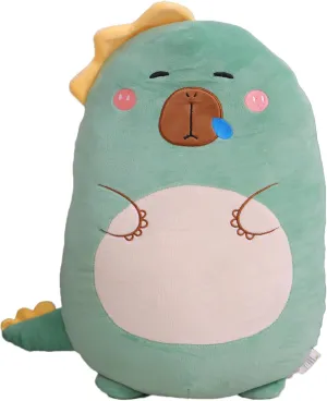 Stuffed Animals$ physiologically campus oasis attitude larva Squishy Capybara Plushie Hugging Pillow$ Super Soft Guinea Pig Plush Toy Gifts for Kids(Dinosaur Capybara) Capybara Plush Toy Pillow$ Cute Capybara 