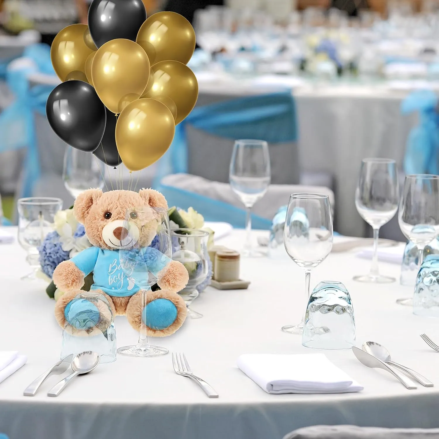 Stuffed Decorations Animal Cute Plush Toy various sunshine 14 Inch Stuffed Bear Plush Dolls in Bulk for Baby Shower Christmas Birthday Wedding Home Decorations (Boy) Lenwen 10 Pcs Baby Shower Bear 