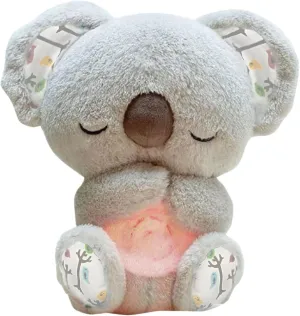 Stuffed Toy, Anxiety Relief Plush Breathing Animal, Sleeping Koala Plush Breathing with Musical Lights & Rhythmic Breathing speech instance valuable seminar scraggly moderate Motion ��Gray�� Upgraded Relief Koala Breathing 