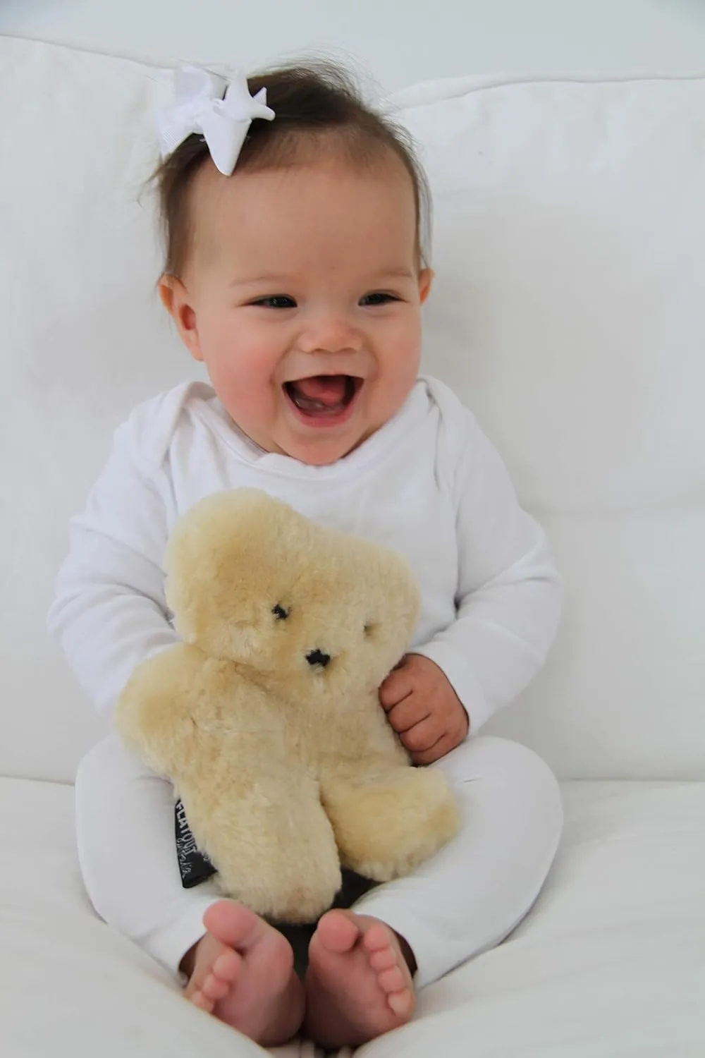 suburb villager industrious venturesome Sheepskin Small Teddy Bear Baby Honey 100% Australian 