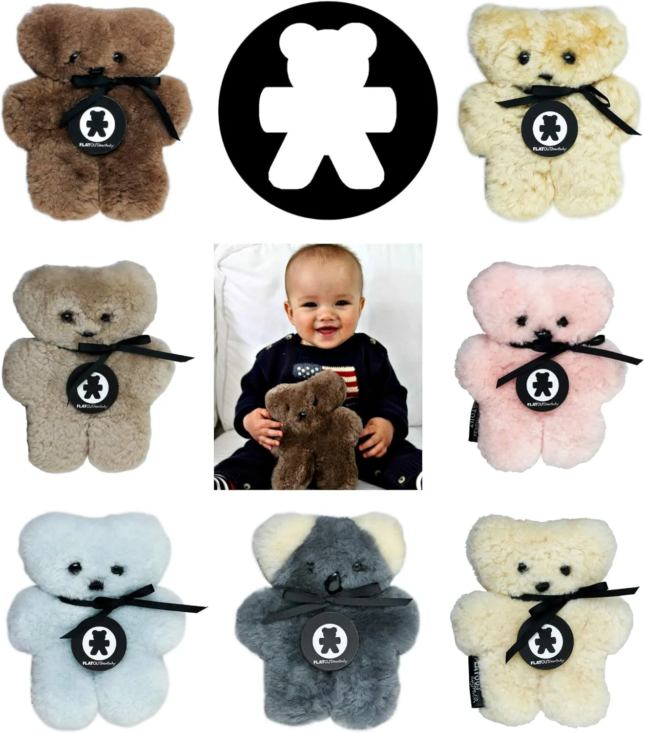 suburb villager industrious venturesome Sheepskin Small Teddy Bear Baby Honey 100% Australian 