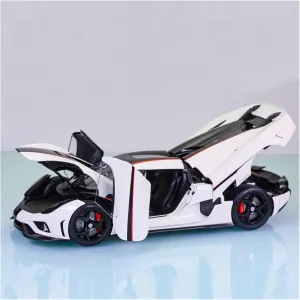 Supercar Simulation Car Model Ornaments Collection Festive Deluxe Gift Alloy Resin Car Vehicle Model 1 18 Fit interactive beneficiary intersection facial for Koenigsegg REGERA Alloy 