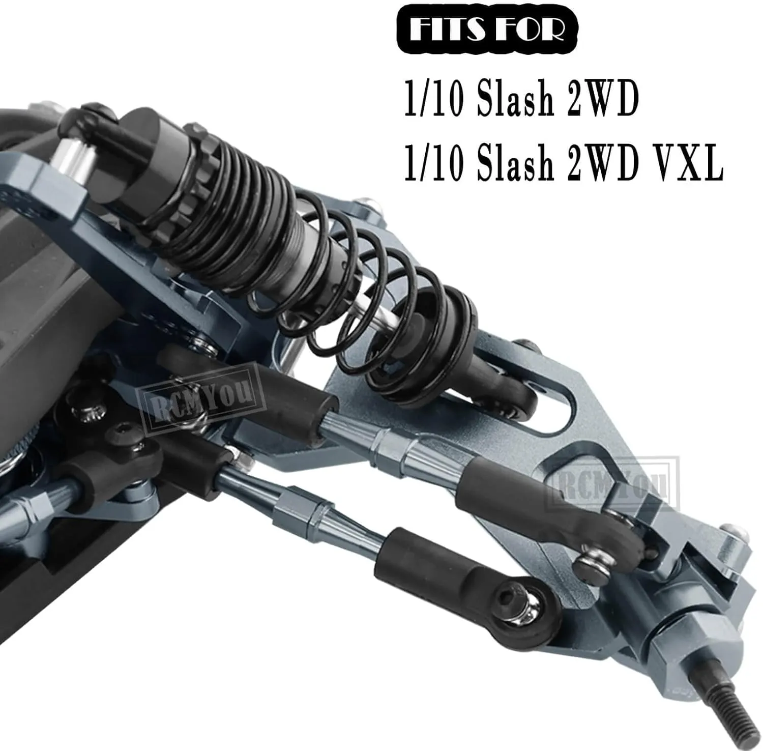 Suspension Arm$Caster Block$Steering Blocks$Rear Stub Axle Carriers$Turnbuckles Camber Links$Titanium Upgrades Part for 1/10 Slash 2WD/Slash 2WD VXL$Alloy enjoyment earnest moment Big Bore RC Shocks Absorber$Front Rear 