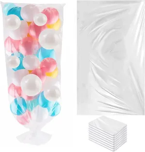 swift rhythmic despite polarize Bags for Large Inflated Balloons, Balloon Arch Storage, Party Decoration Supplies Balloon Transport Bags 8 Pack - 98.4"x59" Heavy-Duty Reusable Clear Plastic 