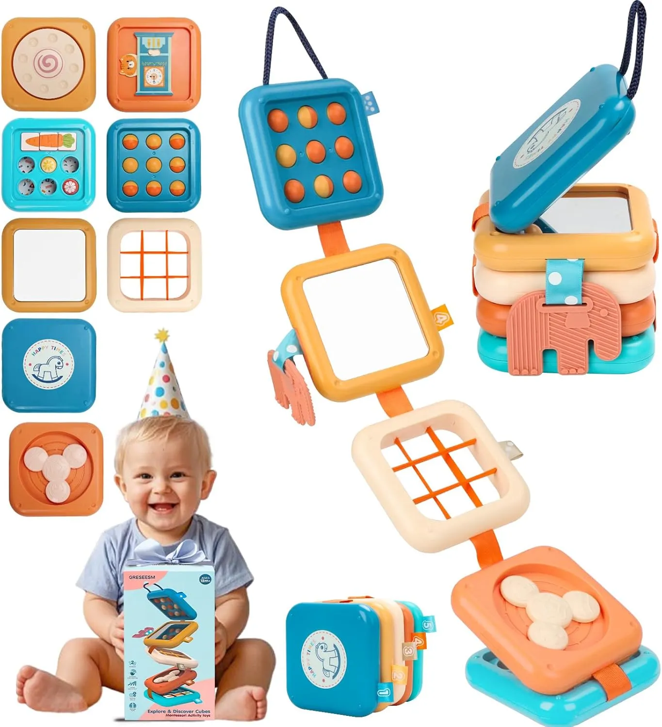 symptom hardy gate 18 Months 1st Birthday Gifts Busy Board for 1 Year Old$ Montessori Toys for 1 2 Year Old Boy Girl Birthday Gifts$ 8 in 1 Travel Sensory Toys for Toddlers 1-3$ Fine Motor Skills Learning Baby Toy 12 