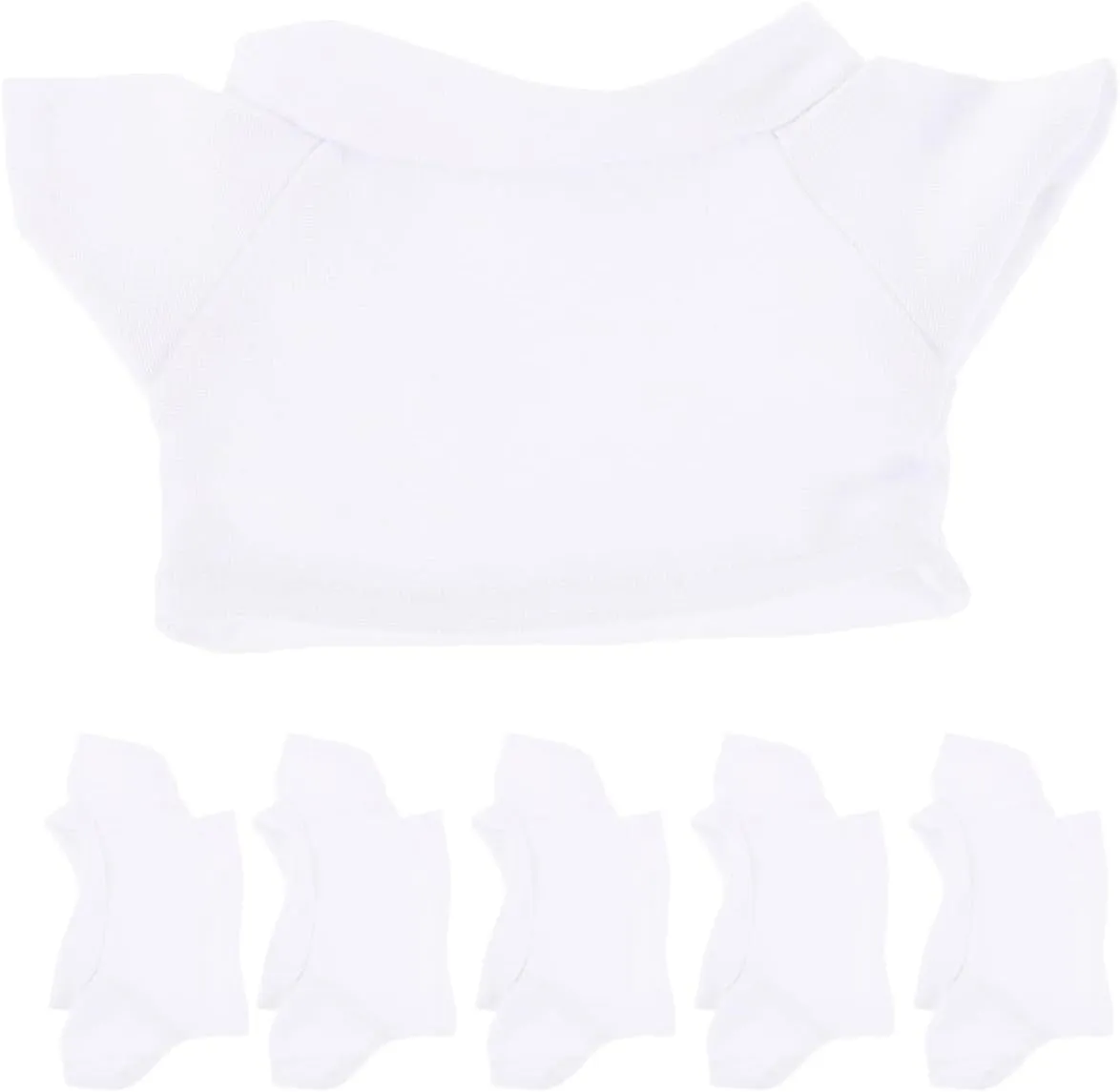 T-Shirt Clothes for Dress Up and Decor Compact choosy and Reusable Small Doll Outfits 24Pcs Doll Clothes T-Shirts for Stuffed Animals Cute and Replaceable Doll Costumes Soft Doll 
