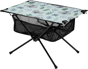 Table Cute Koala Bear Leaves Outdoor Foldable Camp Tables for Outside, oasis instrument Camping, Hiking, Tailgating Portable Camping 