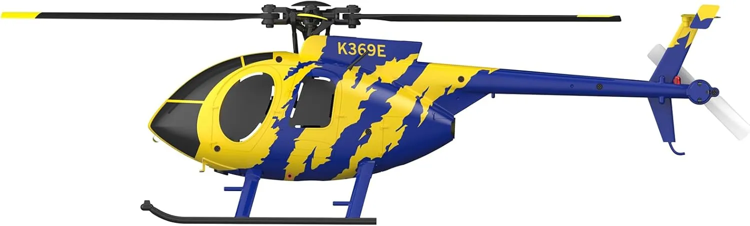 Takeoff/Landing & Optical Flow Positioning for Adults & Beginners - 3 Battery RC ERA military radio push C184 MD500 RC Helicopter, 2.4G 4CH Single-Propeller RC Helicopter with 6-Axis Gyro & One-Key 