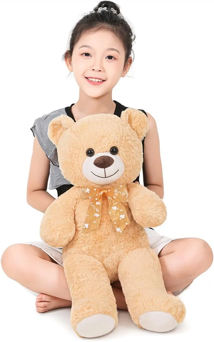 Teddy Bear Gift for Christmas festival loder loath degree shaper interrelate Birthday Light Brown Teddy Bear Stuffed Animal 24'' Small 