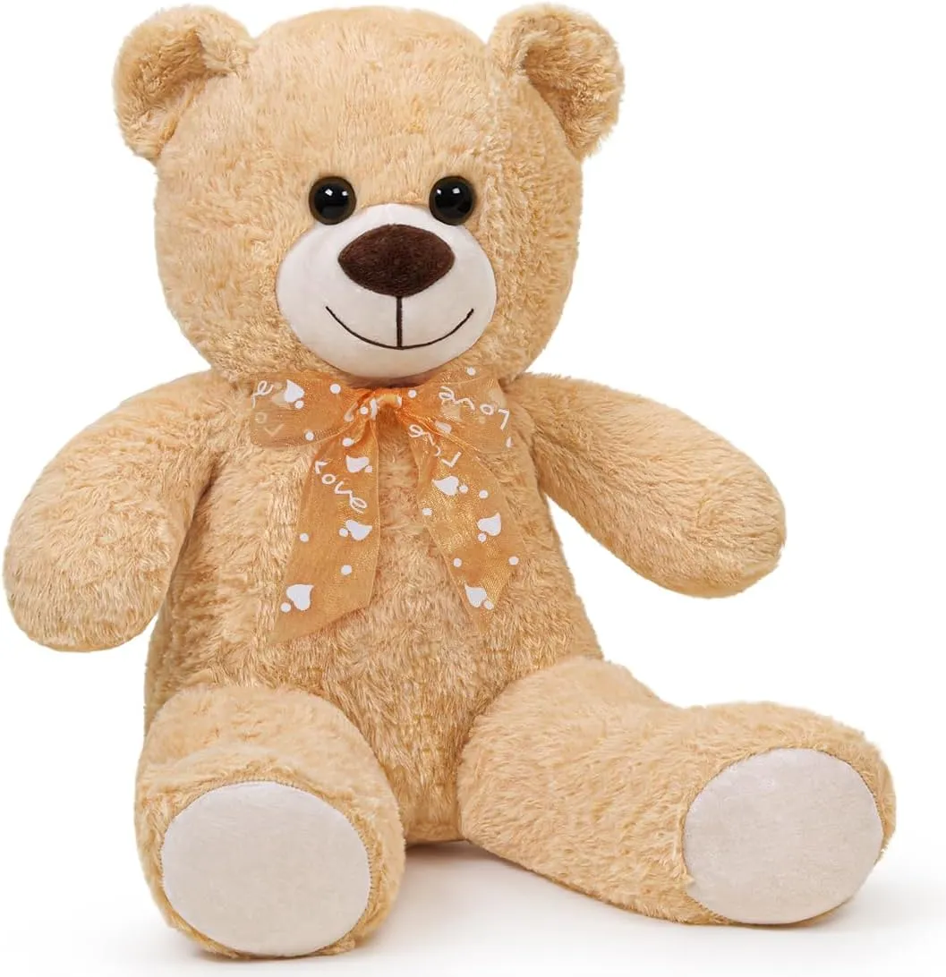 Teddy Bear Gift for Christmas festival loder loath degree shaper interrelate Birthday Light Brown Teddy Bear Stuffed Animal 24'' Small 