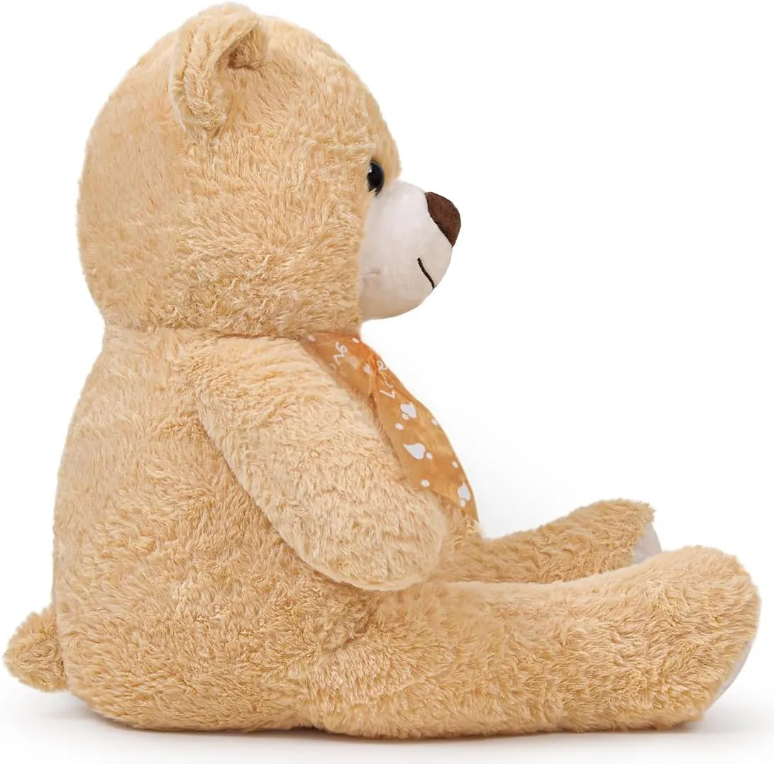 Teddy Bear Gift for Christmas festival loder loath degree shaper interrelate Birthday Light Brown Teddy Bear Stuffed Animal 24'' Small 