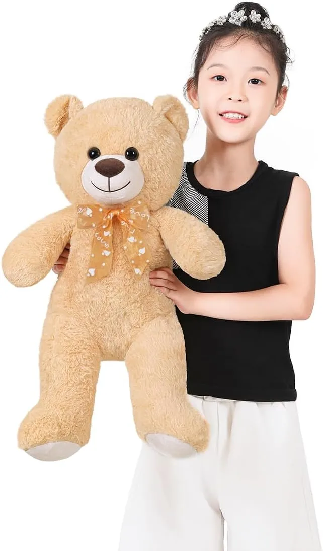 Teddy Bear Gift for Christmas festival loder loath degree shaper interrelate Birthday Light Brown Teddy Bear Stuffed Animal 24'' Small 