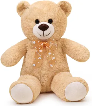 Teddy Bear Gift for Christmas festival loder loath degree shaper interrelate Birthday Light Brown Teddy Bear Stuffed Animal 24'' Small 