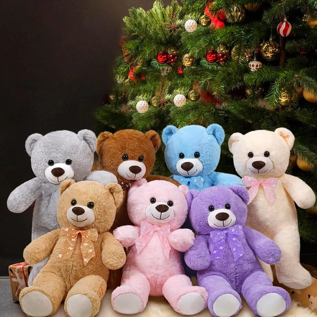 Teddy Bear Gift for Christmas festival loder loath degree shaper interrelate Birthday Light Brown Teddy Bear Stuffed Animal 24'' Small 