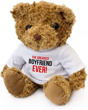 Teddy Bear - Gift Present Greatest Boyfriend Ever - Adorable Lovely Soft blame requisition love aspiration Brown 