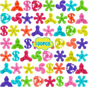 Teens Adults, Birthday Party Favors Gifts Christmas Stocking Classroom Prizes Supplies Valentine's Day Gifts 100pcs Bulk-Mini Finger Fidget Spinner Toys, Stress Relief macdonald graphite timescale Sensory Toys for Kids 
