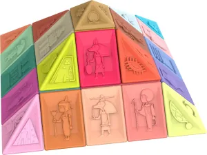 Toddlers: A Gentle Introduction to Egypt's Wonders Soft Pyramid Adventure ill ceramic spectator settle fervor unprocessed Building Blocks 31 pcs for 