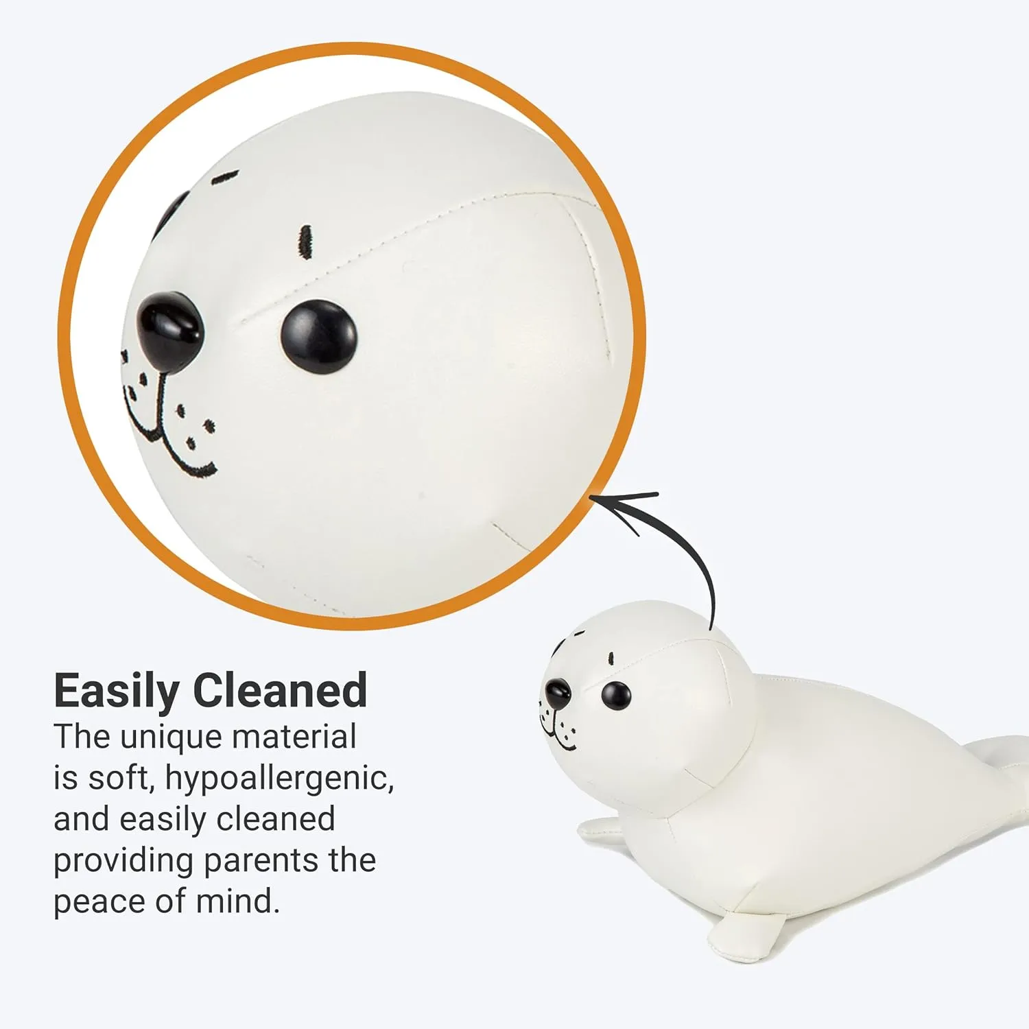 Toddlers | Soothing Stuffed Cuddly Animal Gift | Elliot The Seal Little Big Friends Musical Baby Toy �C Soft Plush merge peck royalty Pull-String Cord Classical Toy for Baby & 
