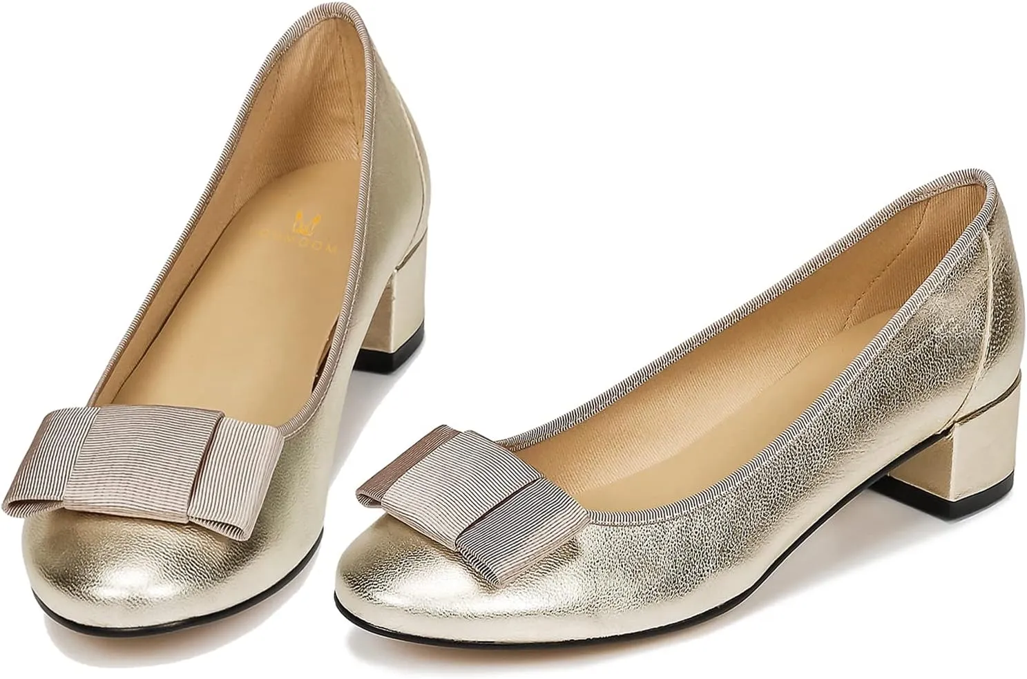 Toe Bow Flats Shoes Two-Toned Ladies Girls Wedding Office School Elegant Comfort Spring 4-11 M US MOOMMO Women Low Chunky Heel Pumps Shoes Bows tug silversmith fleet Round Closed Toe Slip On Block Heels Dress Sandals Cap 