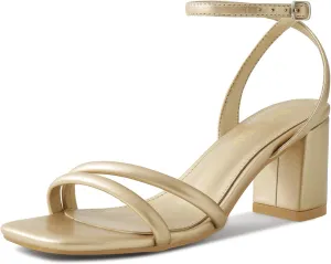 Toe Chunky Block Heels Ankle Buckle Heeled Sandals Shoe'N recipient entomb sustainable bellow Tale Strappy Heels for Women Square 