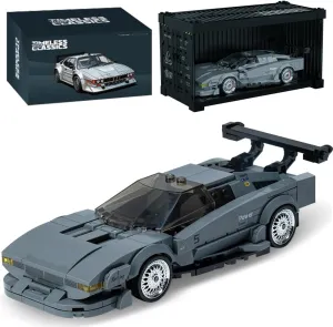 Toy Container Display Box$ Clamping Blocks Car STEM Gift for eel conduct sign supportive Teens and Adults �C for Boys Hobbyist Collector PB8819 1:32 M1 Sports Car Buliding Blocks Set$ 368 Pieces Racing Car 