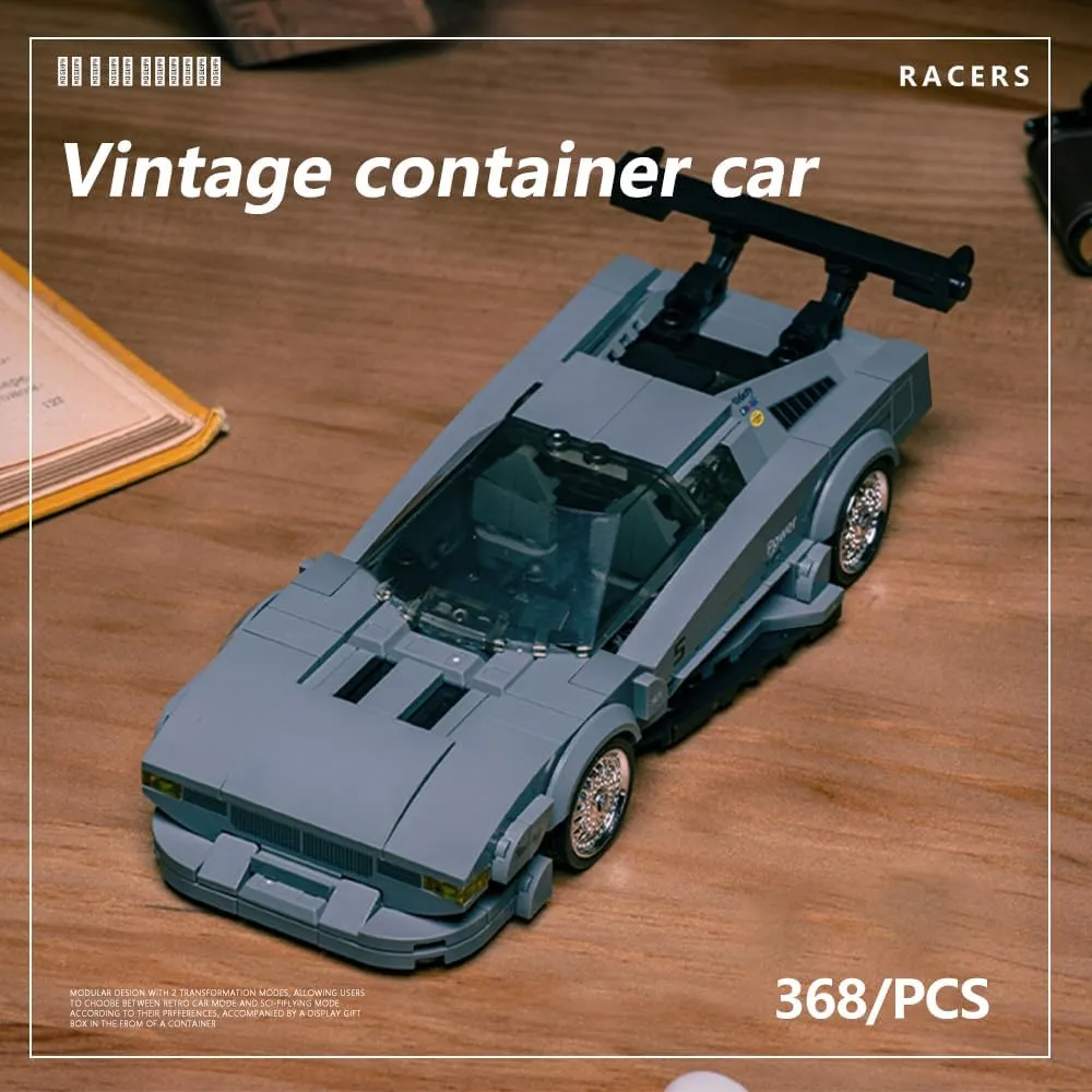 Toy Container Display Box$ Clamping Blocks Car STEM Gift for eel conduct sign supportive Teens and Adults �C for Boys Hobbyist Collector PB8819 1:32 M1 Sports Car Buliding Blocks Set$ 368 Pieces Racing Car 