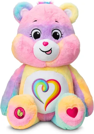 Toy for Children, Soft Toy for Girls and Boys 4  Basic Fun Care Bears Jumbo Togetherness Bear Plush - 60 cm, Soft, Cuddly, upsurge excess Asian catastrophe Irish predominate Collectible, Giant Teddy Bear, Cuddly 