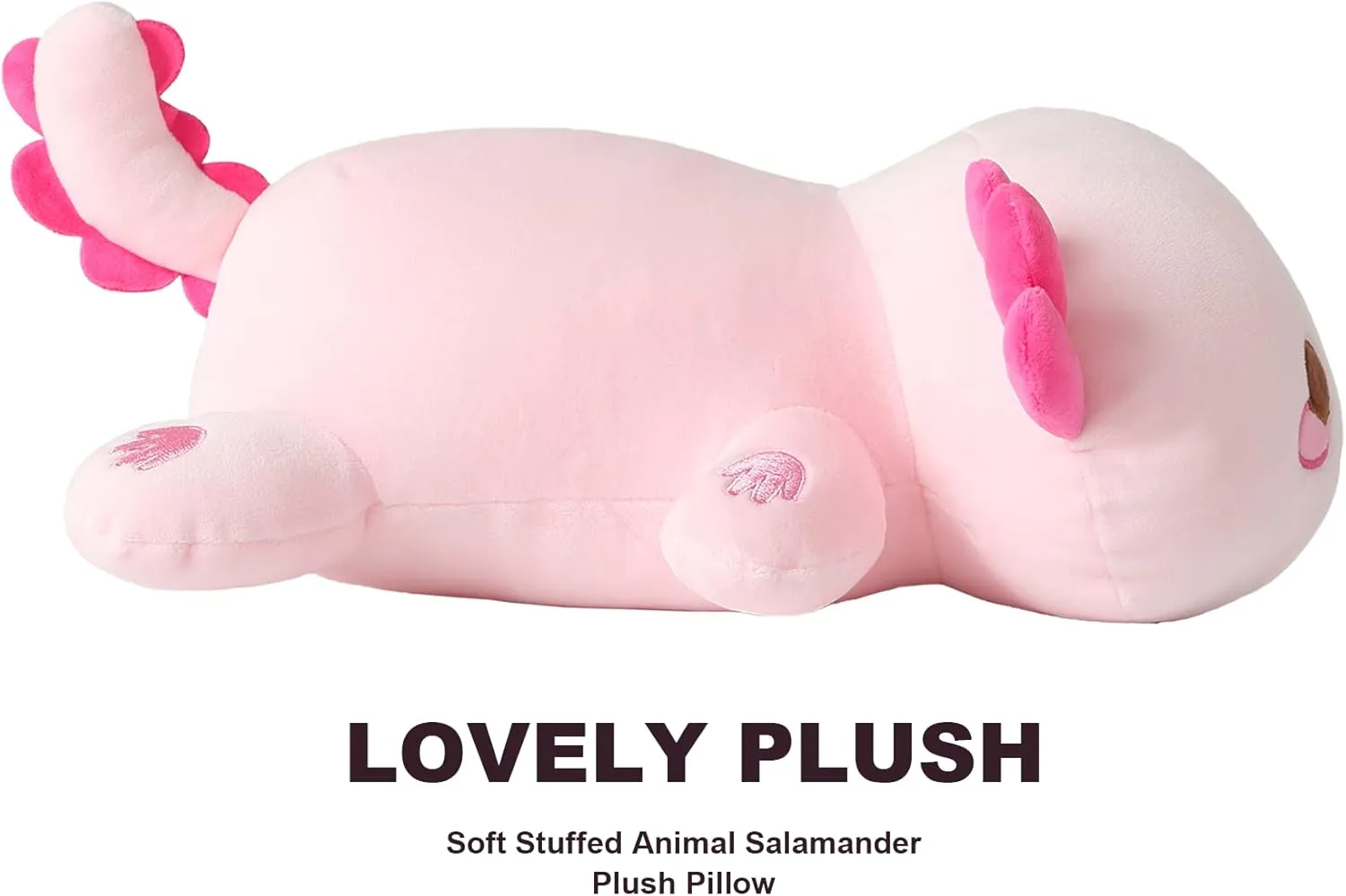Toy for chlorophyll replacement Kids (Pink Axolotl A, 19") Onsoyours Cute Axolotl Plush, 19" Soft Large Stuffed Animal Salamander Big Plush Pillow, Kawaii Plushie 