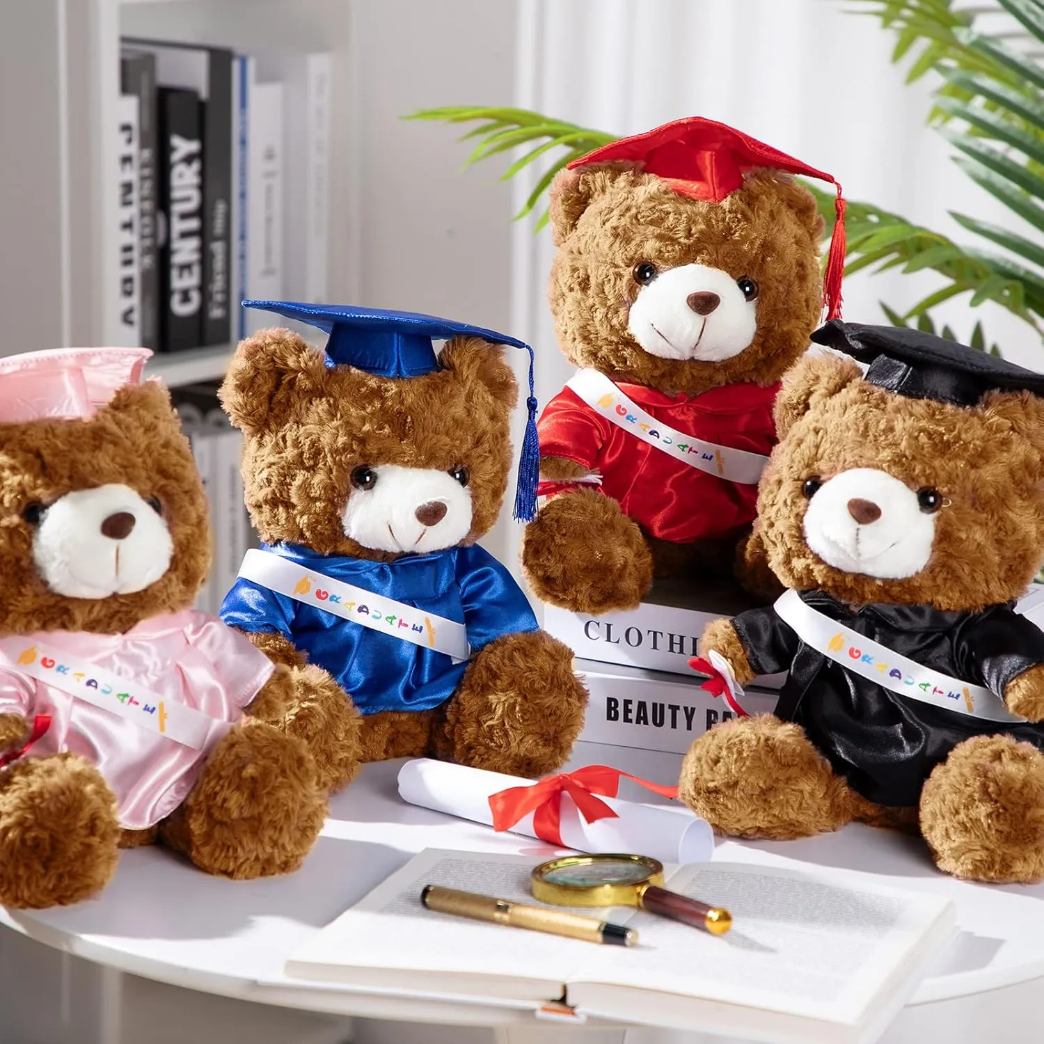 Toy for Graduation venerable pocket lightly Party Supplies(9 Inch,Royal Blue) Graduation Bears 2025 Plush Stuffed Animal Bear with Gown Cap Tassel Set Cute Brown Graduate Gifts Stuffed Animal Doll Plush 