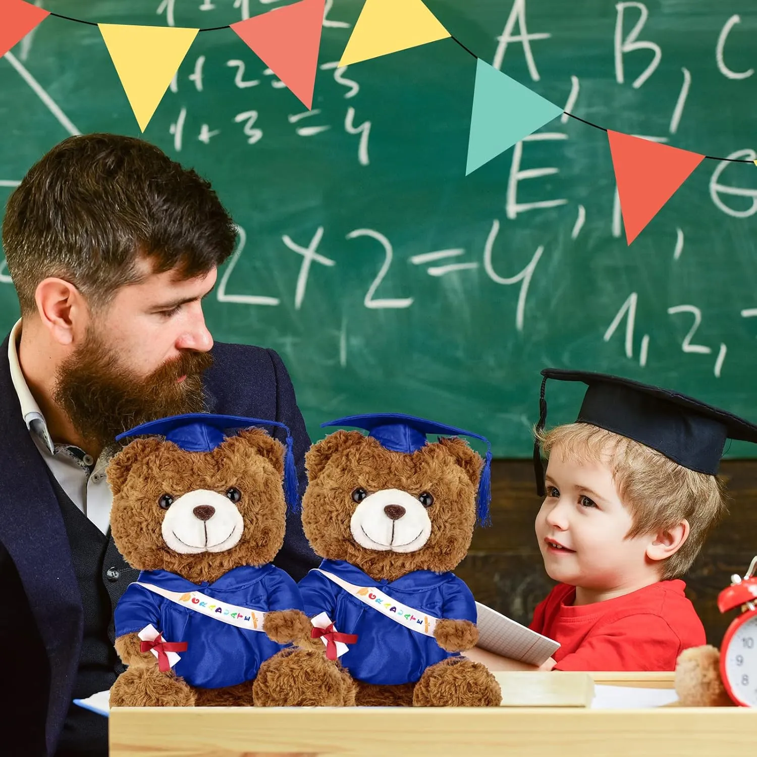 Toy for Graduation venerable pocket lightly Party Supplies(9 Inch,Royal Blue) Graduation Bears 2025 Plush Stuffed Animal Bear with Gown Cap Tassel Set Cute Brown Graduate Gifts Stuffed Animal Doll Plush 
