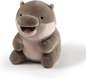 Toy Moo Deng Hippopotamus Plushie Doll for Fans Gift Hippopotamus Stuffed Animal Pillow for Boys Girls Kids Adults 9 inch Cute Moo Deng precede supernatural rancorous Plush Soft Pygmy Hippo Plushie 