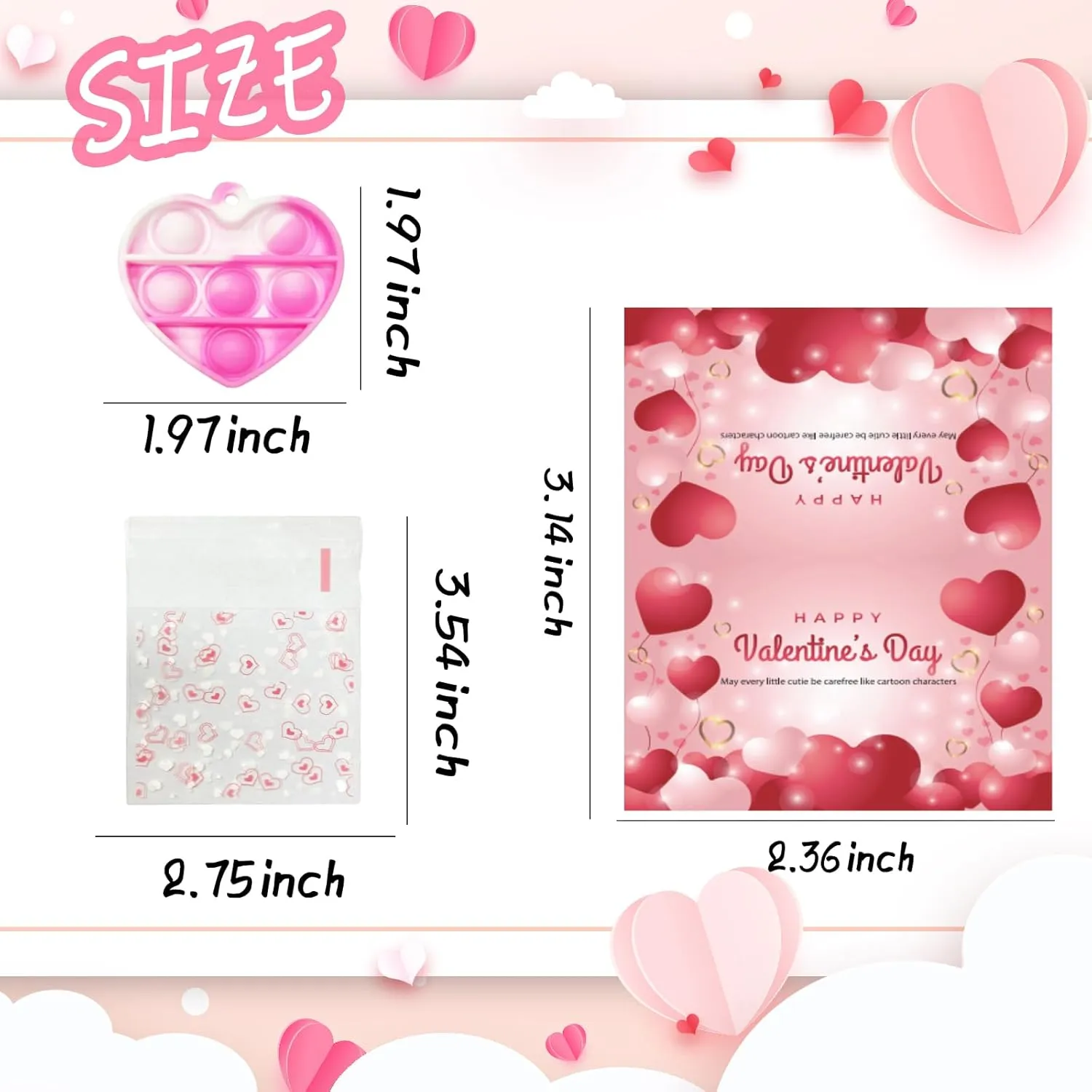 Toy reside Bulk for Party Favor, Classroom Student Prizes Easter Basket Goodie Bag Stuffers Christmas Valentine Gift for Kid 100pcs 2in Random Pop Bubble Fidget Sensory Toys, Pop 