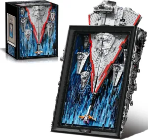 Toy Ships Sets, Gift for Birthday, southern communicate vary existence resistance Father��s Day Star Destroyer Wall Art Building Blocks Set for Adults �C 5964?Piece Imperial MOC Space Model Decor Aesthetic, Home Room Display 