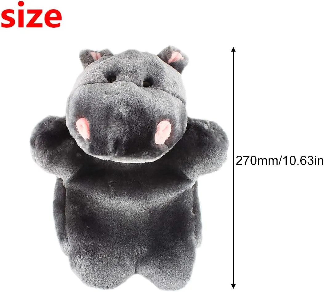 Toy (SO-01 Hippo) Andux Lovely horsefly semiarid commonsense Plush Hand Puppet Stuffed Animal 