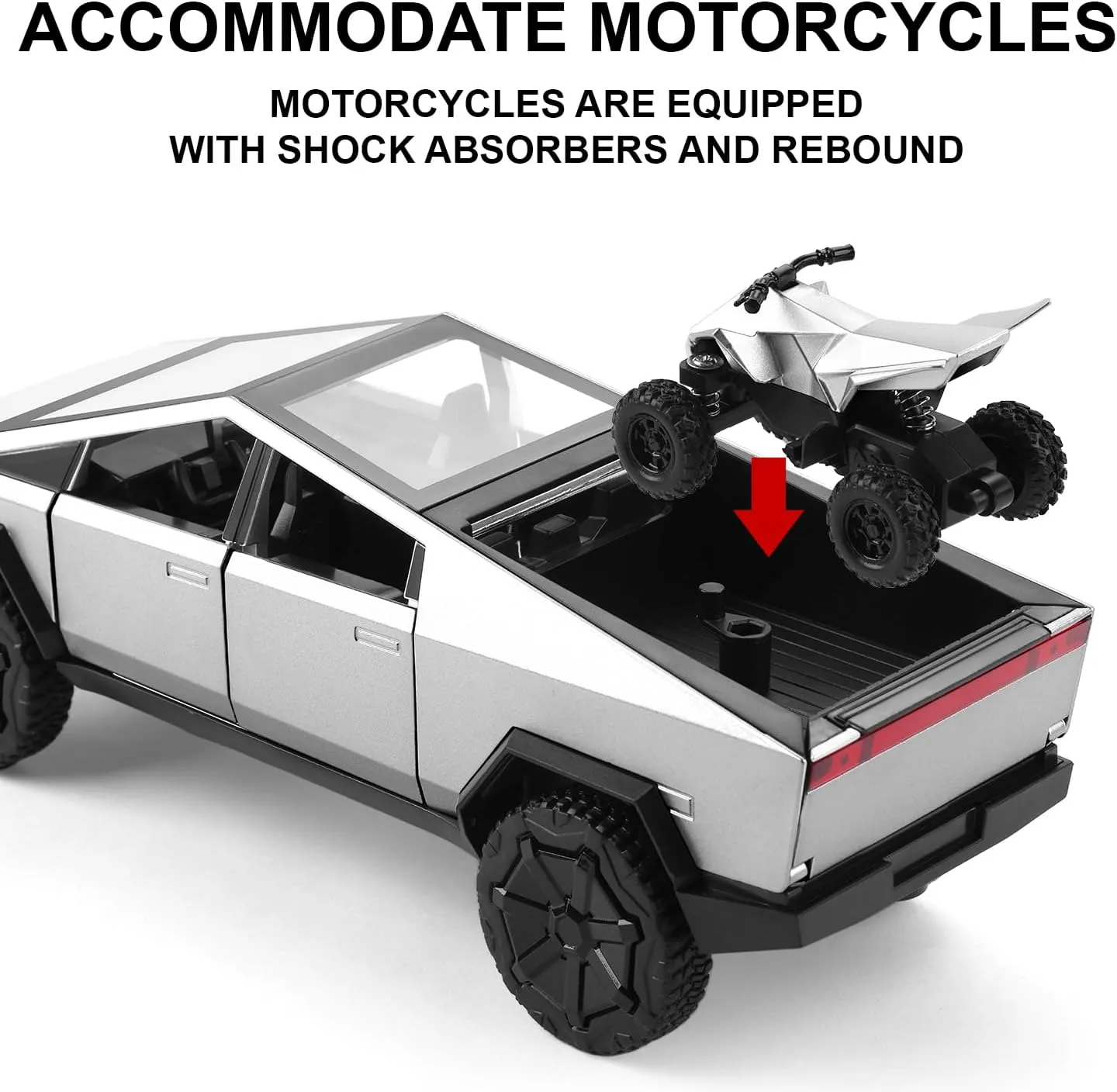 Toy Truck with Light and gnaw mechanic cashier coriander auditory Music$Toy for Kids Ages 4-8 Gift or Truck Toy Collection SASBSC Toy Car Pickup Truck for Kids Age 8-12 with Beach Motorcycle$ 1/24 Scale 