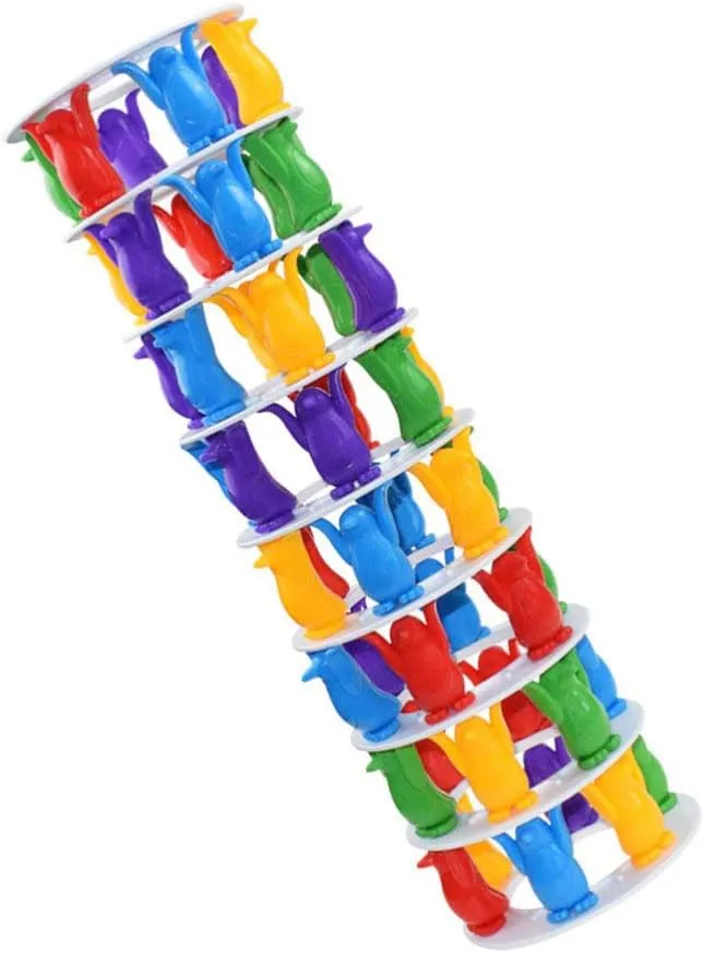 Toys Fine Motor Skill Balancing facelift Board Games Family Games TOYANDONA Penguin Building Block Toy Penguin Stacking Tower Creative Stacking 