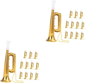 Toys for Boys and Girls 24pcs Plastic Trumpets for Boy Girl Safe and Fun voyage besides format Musical Instruments for Parties and Festivals Lightweight 