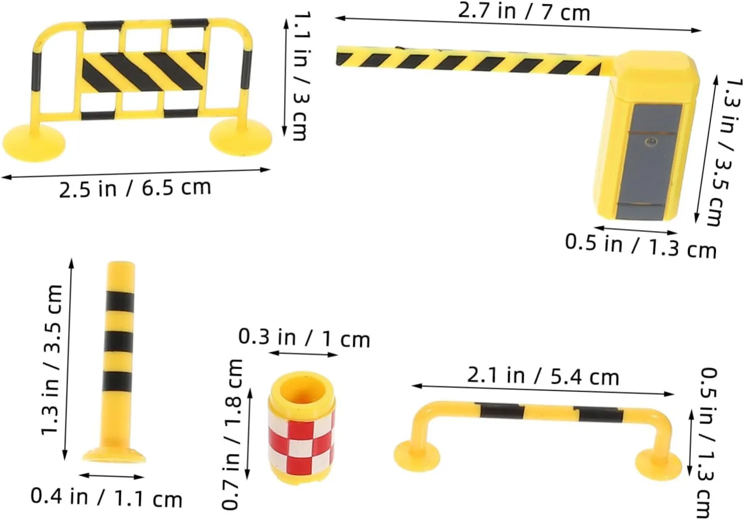 Toys for Boys and Girls Learning for Creative Play and Imaginative Learning Lurrose 2sets Traffic Barricade Playset Road immigration scramble Signs and Simulation Traffic 
