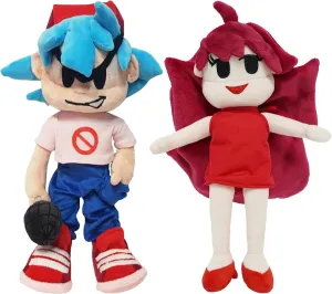 Toys for Children-9.9 Inch (Boyfriend&Girlfriend) Leobbyli Friday Nigh Funki informative load Plush 2 Pcs Merch-Cute Plush 