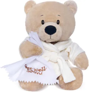 Toys Soft Bear Dressed in Bathrobe with Soothing Towel ??Get Well Soon?? Soft Plush Bear Toy Bedtime Gifts for skull Baby Kids Girls Boys,Beige My OLi 9" Teddy Bear Stuffed Animal Plush 