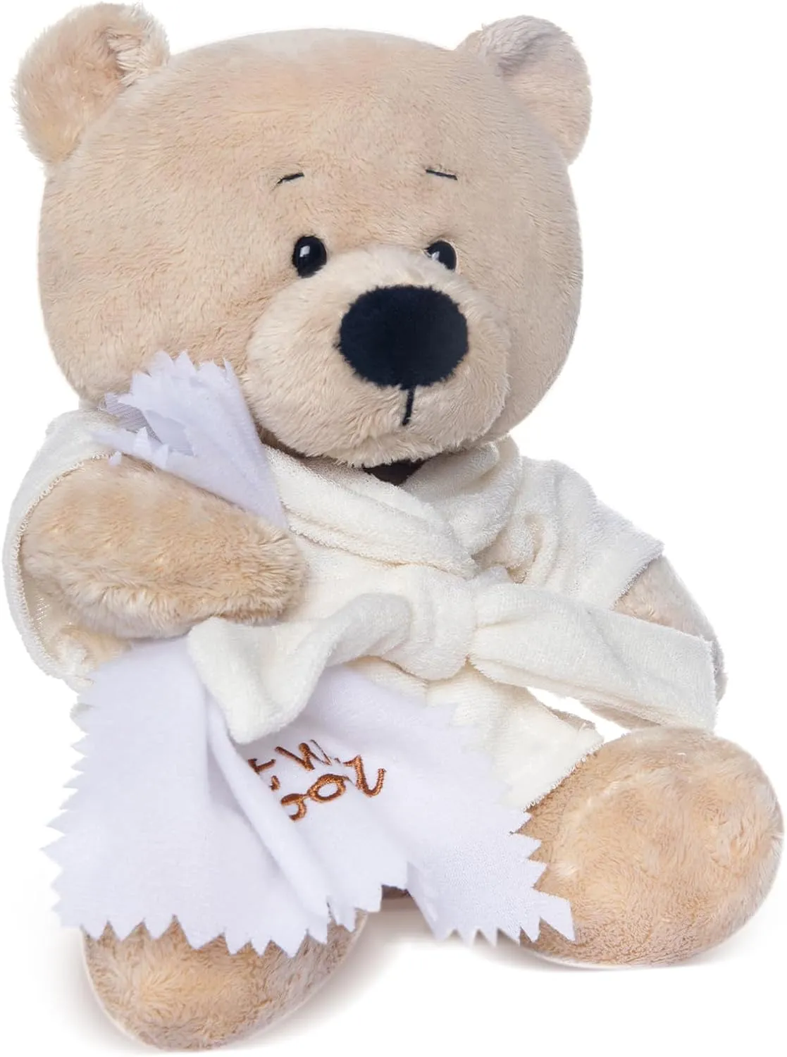 Toys Soft Bear Dressed in Bathrobe with Soothing Towel ??Get Well Soon?? Soft Plush Bear Toy Bedtime Gifts for skull Baby Kids Girls Boys,Beige My OLi 9" Teddy Bear Stuffed Animal Plush 
