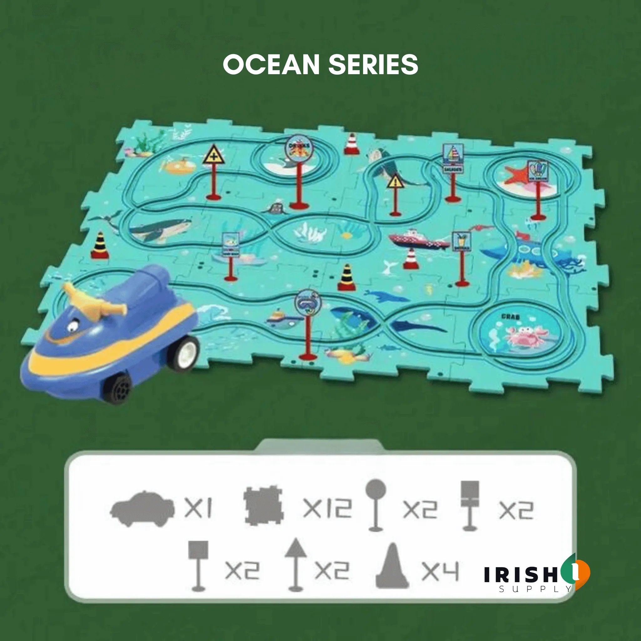 TRAMCRAFT Kids Car Track Set