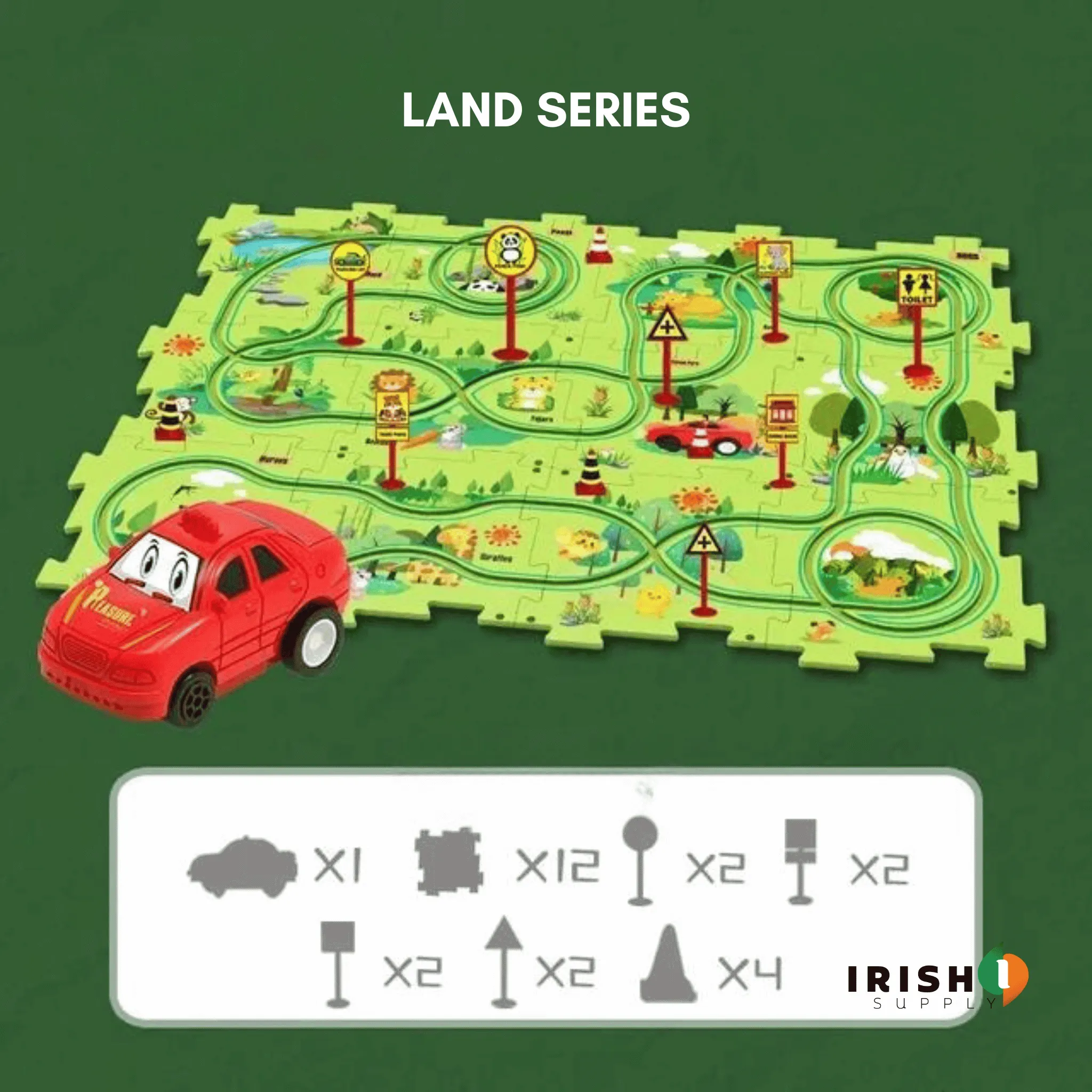 TRAMCRAFT Kids Car Track Set