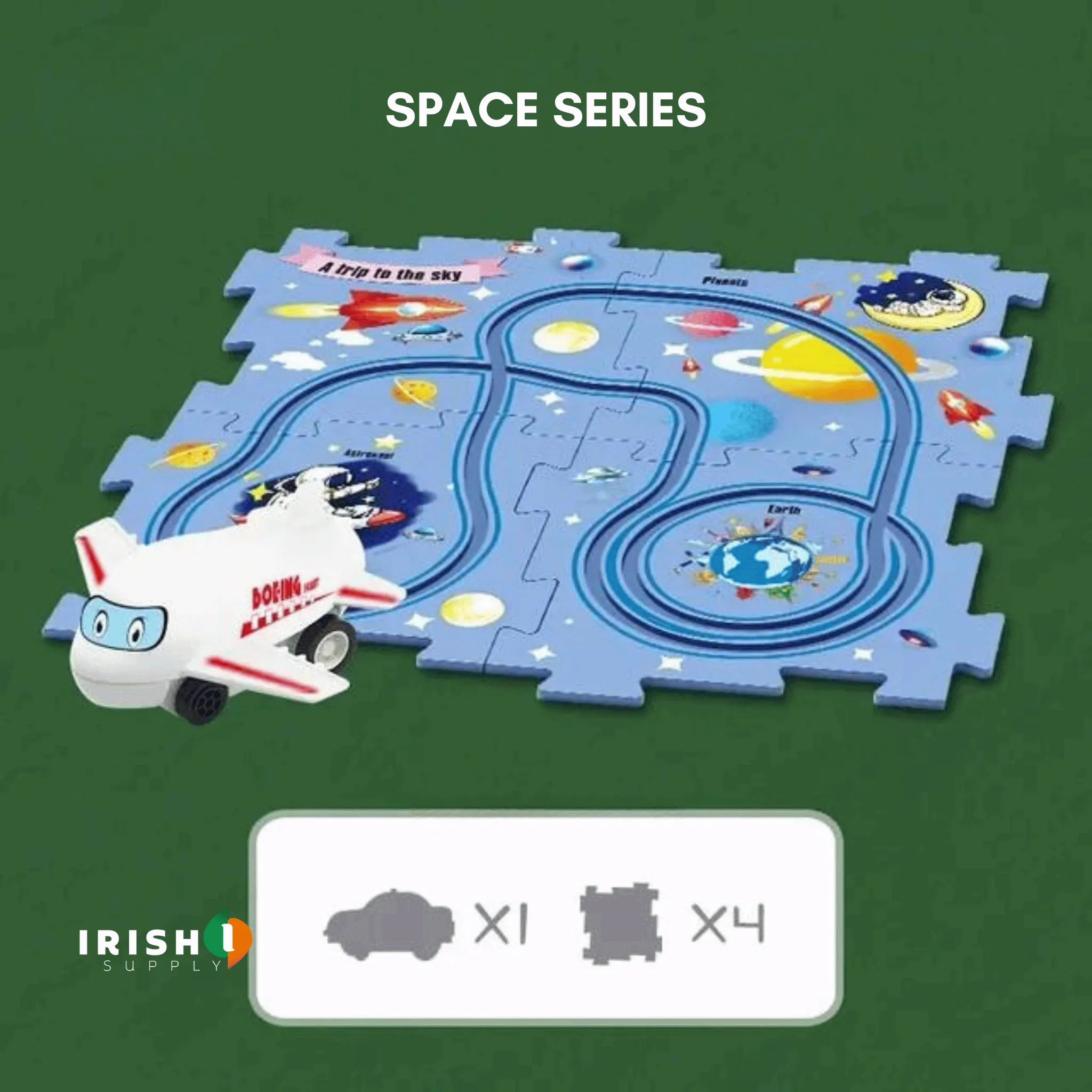 TRAMCRAFT Kids Car Track Set